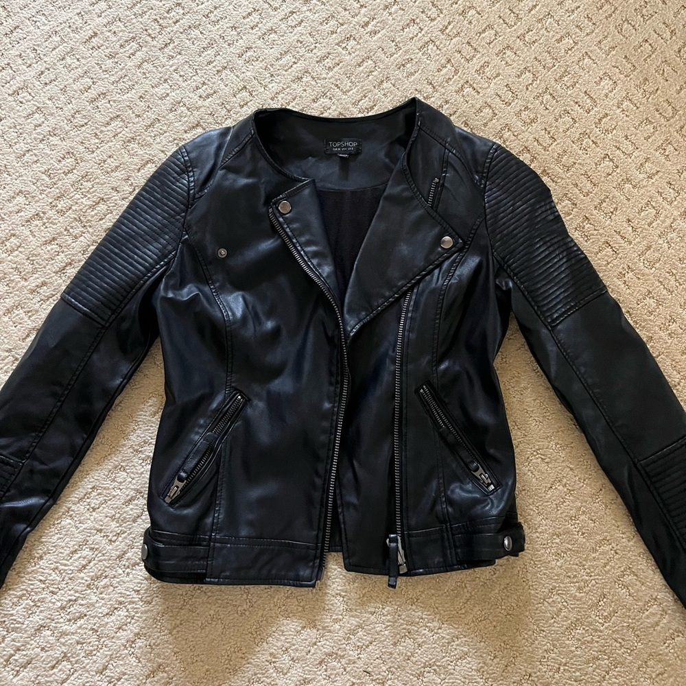 Top shop moto leather jacket
